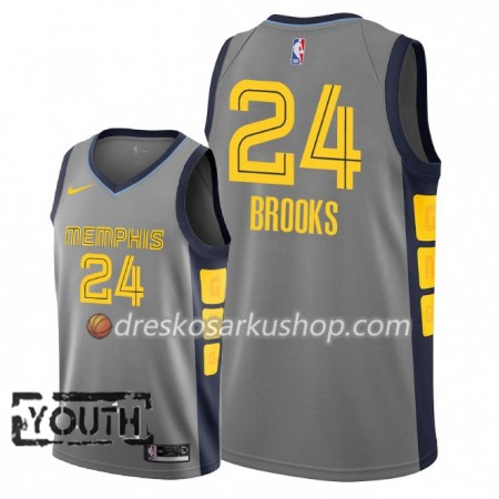 Dječji NBA Dres Memphis Grizzlies Dillon Brooks 24 Nike 2018-19 City Edition Siva Swingman